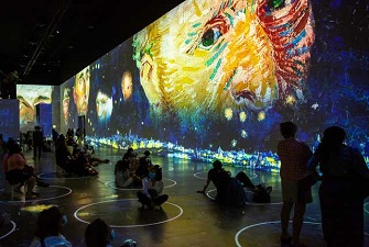 創(chuàng)意展廳，梵高畫展，梵高展臺
